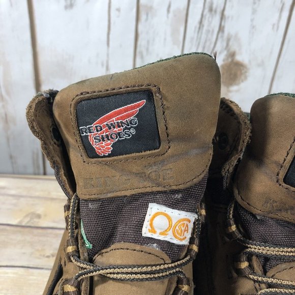 Red Wings Shoes King Toe Safety Boots Womens Size 7 Leather #3540 Brown Lace Up - Picture 7 of 12